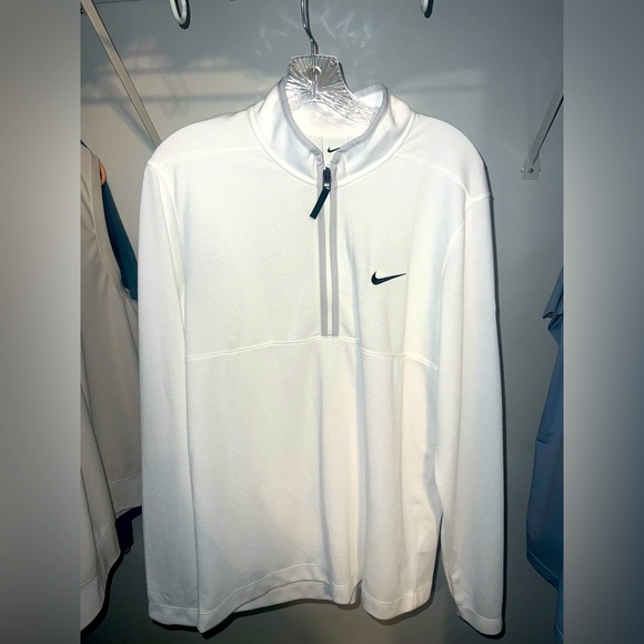 Nike Other - White tech cotton Nike quarter zip - Men’s Medium
